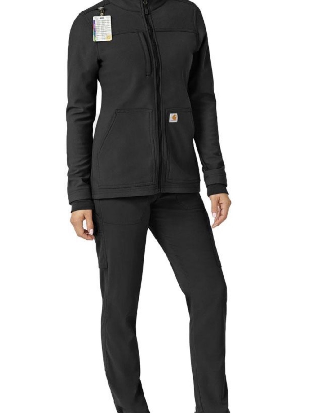 NWT Carhartt Women's Rugged Flex Peak Bonded Fleece Scrub Jacket